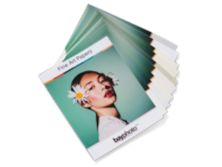 Samples of Fine Art Paper Options
