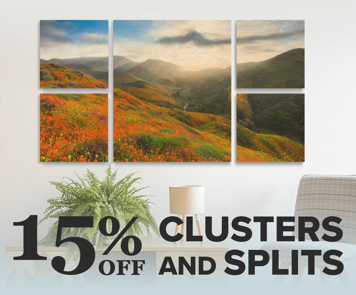 15% Off Clusters & Splits