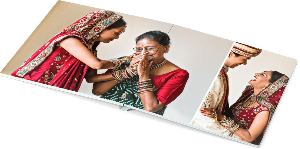 Softbound Albums have Perfectly Flat Spreads