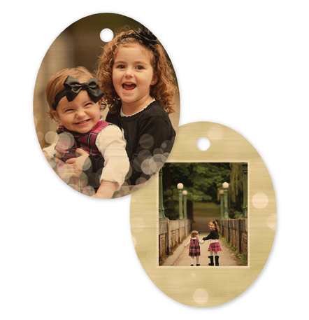 Bokeh 110 - Oval Bamboo Ornament