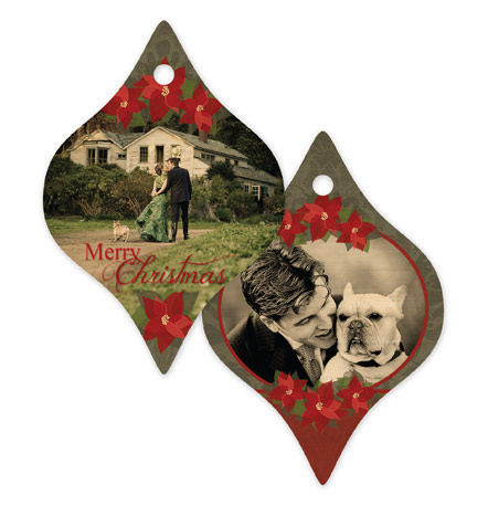 Merry Christmas 116 - Tapered Bamboo Ornament