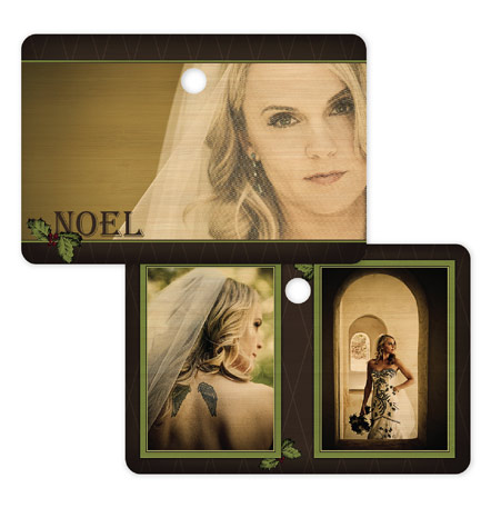 Noel 118 - Rectangle Bamboo Ornament