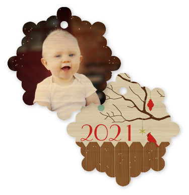 Year 122 - Snowflake Bamboo Ornament