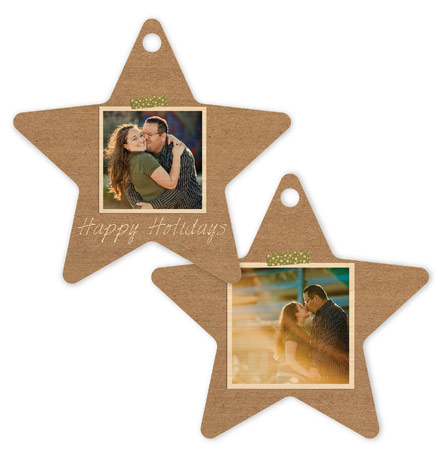 Happy Holidays 148 - Star Bamboo Ornament