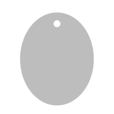 Oval Bamboo Ornament