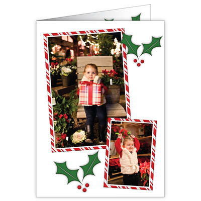 P108v Holly Holiday Card Design