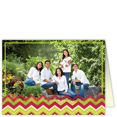 P194h Colorful Chevron Card Design