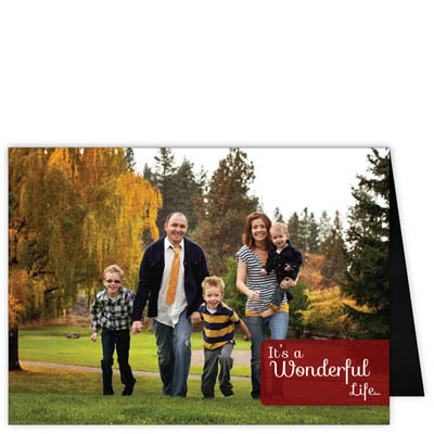 P202h It's a Wonderful Life Holiday Card Design