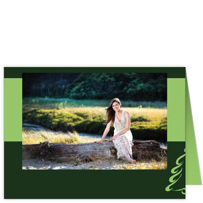 P216h Green Tree Holiday Card Design