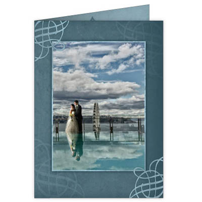 P228v Smokey Blue Ornate Card Design