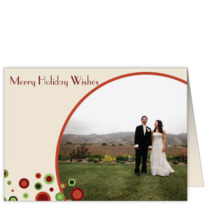P230h Festive Dots Holiday Card Design