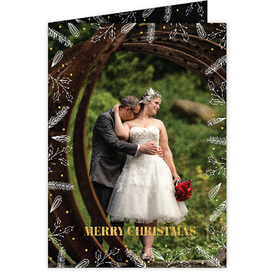 P264v Merry Christmas Holiday Card Design