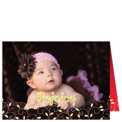 P274h Rejoice Holiday Card Design