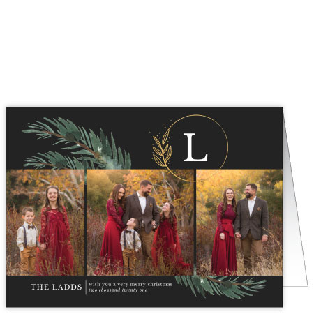 P570 Sweeping Pine Holiday Card Design