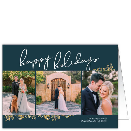 P578 Vintage Trimmings Holiday Card Design