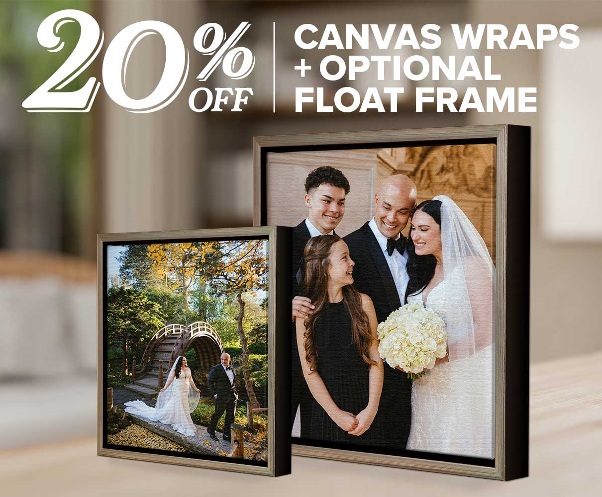 20% Off Canvas Wraps