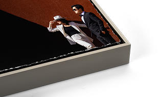 Light Pewter Modern Metal Float Frame