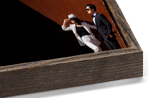 Natural Barnwood Slim Float Frame