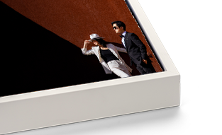 White Slim Float Frame