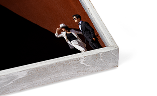 Whitewashed Barnwood Slim Float Frame