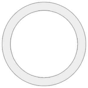 CE01 Circle Shaped Metal Print with Border