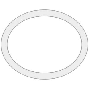 CE01 Oval Shaped Metal Print with Border