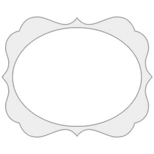 CE04 Ornate Rectangle Shaped Metal Print with Border A