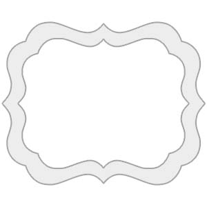 CE04 Ornate Rectangle Shaped MetalPrint with Border B