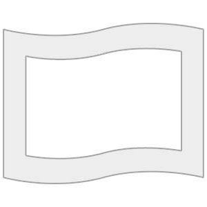 CE07 Waved Edge Rectangle Shaped Metal Print with Border