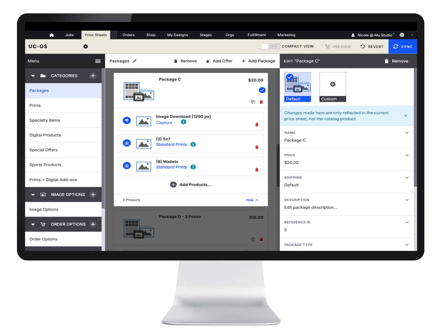 Bay Photo + Captura online sales platform