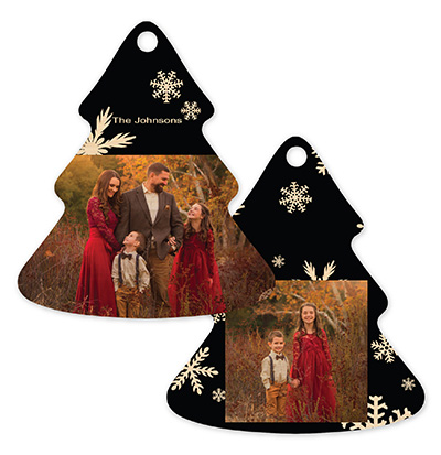 Snowflake 586 - Tree Bamboo Ornament