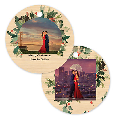 Holly 588 - Circle Bamboo Ornament