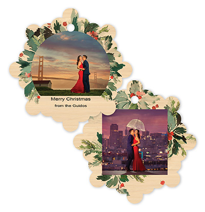 Holly 588 - Snowflake Bamboo Ornament