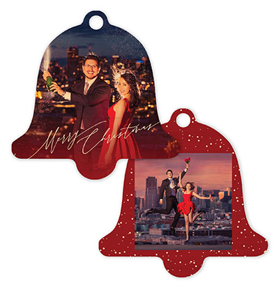 Merry Christmas 616 - Bell Bamboo Ornament