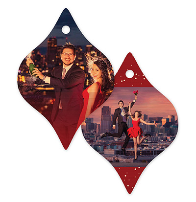 Merry Christmas 616 - Taper Bamboo Ornament