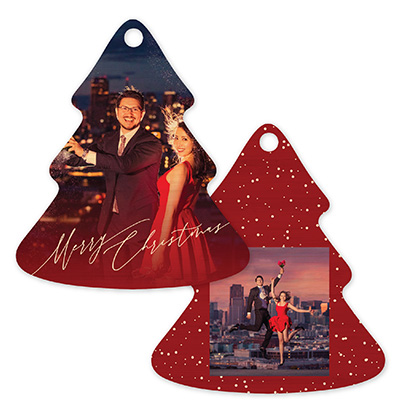 Merry Christmas 616 - Tree Bamboo Ornament