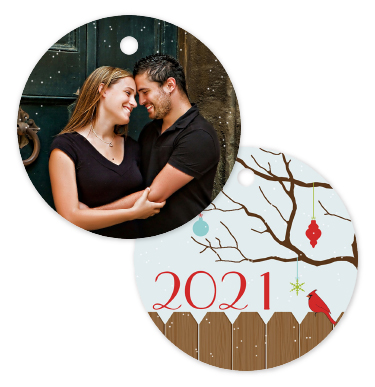 Year 106 - Circle Metal Ornament