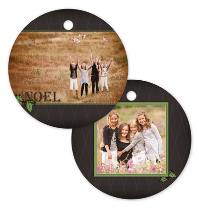 Noel 108 - Circle Metal Ornament