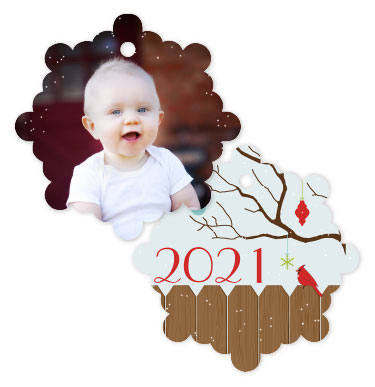 Year 122 - Snowflake Metal Ornament