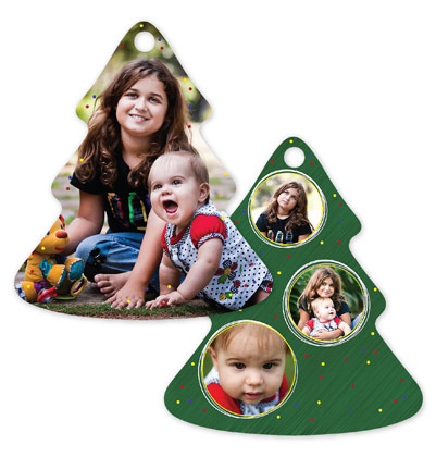 Christmas Lights 138 - Tree Metal Ornament