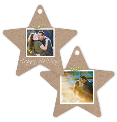 Happy Holidays 148 - Star Metal Ornament