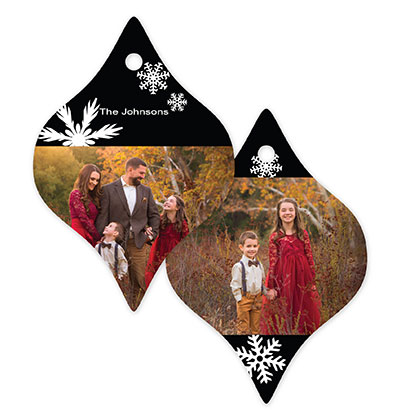 Snowflake 586 - Taper Metal Ornament