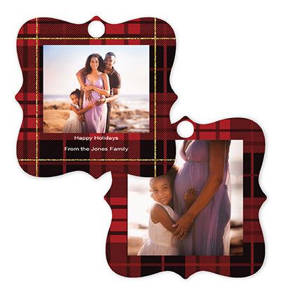 Plaid 590 - Haven Metal Ornament