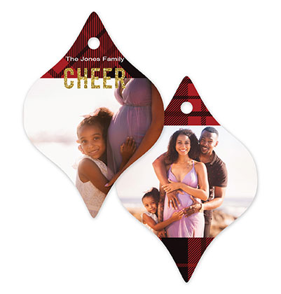 Plaid 590 - Taper Metal Ornament