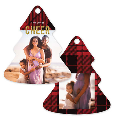 Plaid 590 - Tree Metal Ornament