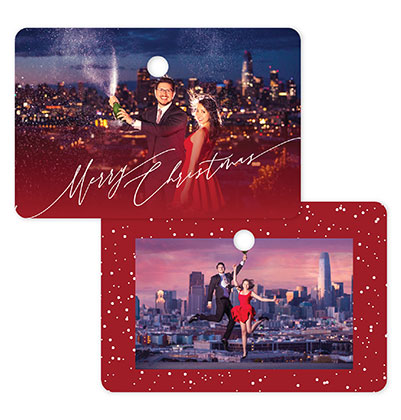 Merry Christmas 616 - Rectangle Metal Ornament