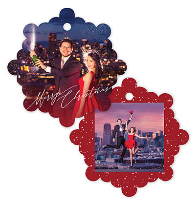 Merry Christmas 616 - Snowflake Metal Ornament