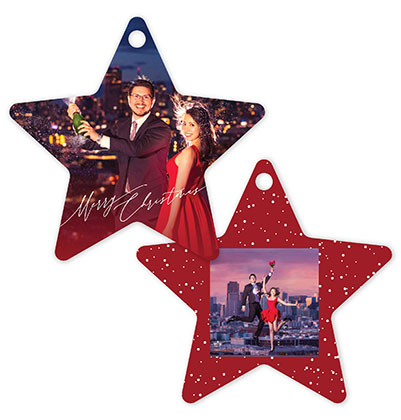 Merry Christmas 616 - Star Metal Ornament