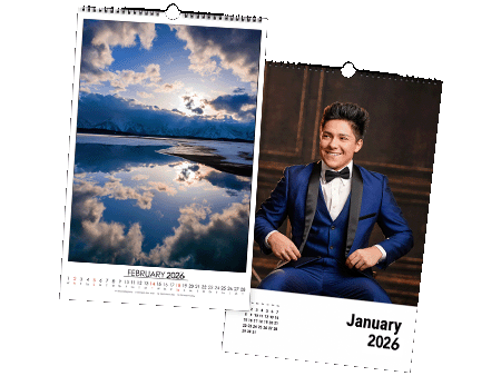 Press Printed Monthly Photo Calendars
