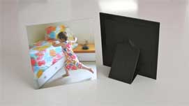 5-inch-high pictures have included stands for optional tabletop display